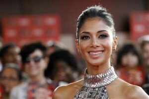 Scherzinger poses at the world premiere of the television series “The X Factor” at the Arclight Cinerama Dome in Hollywood