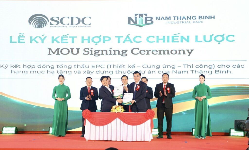 Khoi cong khu congnghiep Nam Thang Binh 7