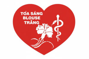 Logo toa sang blouse trang