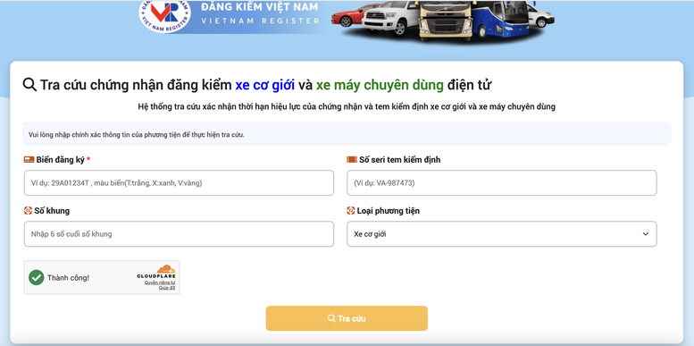 Giay chung nhan dang kiem dien tu