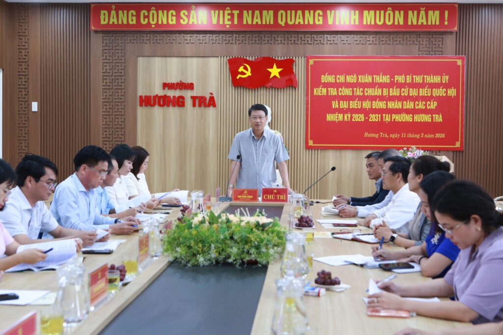 Kiem tra cong tac bau cu phuong Huong Tra 1