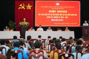 Tiep xuc DBQH don vi so 5 Chien Dan, Phu Ninh