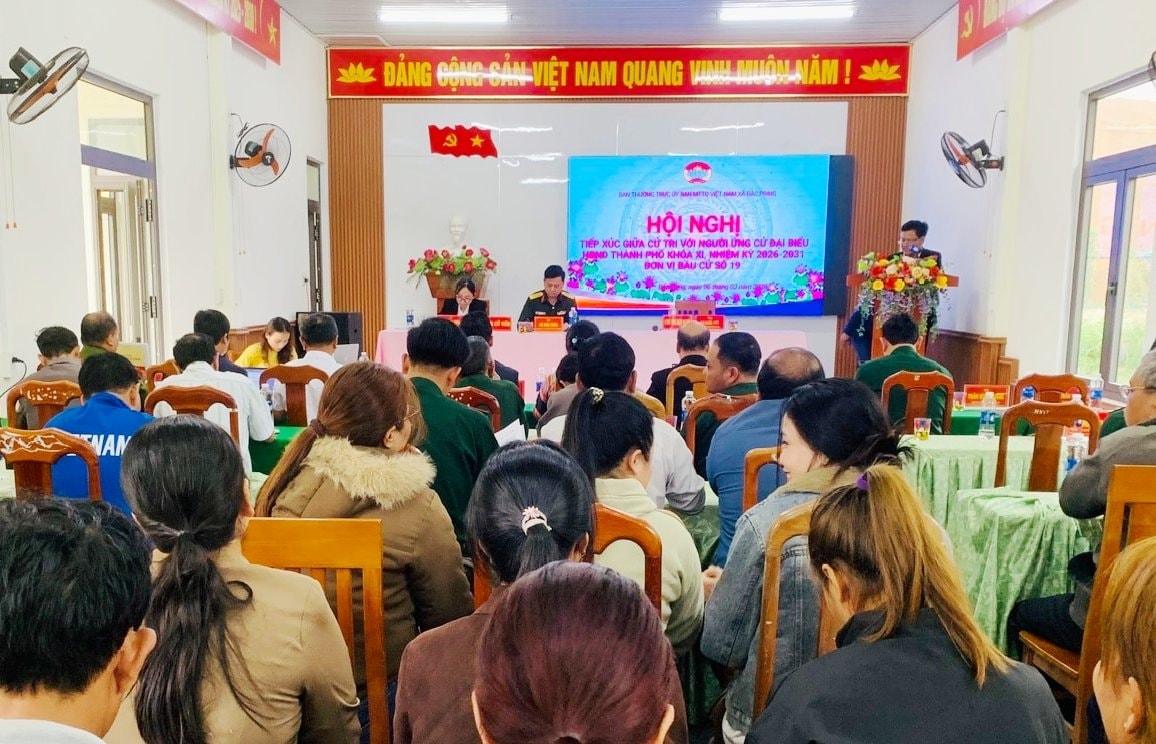 Ứng cử viên đại biểu HĐND thành phố, Đơn vị bầu cử số 19 tiếp xúc cử tri tại xã Đắc Pring