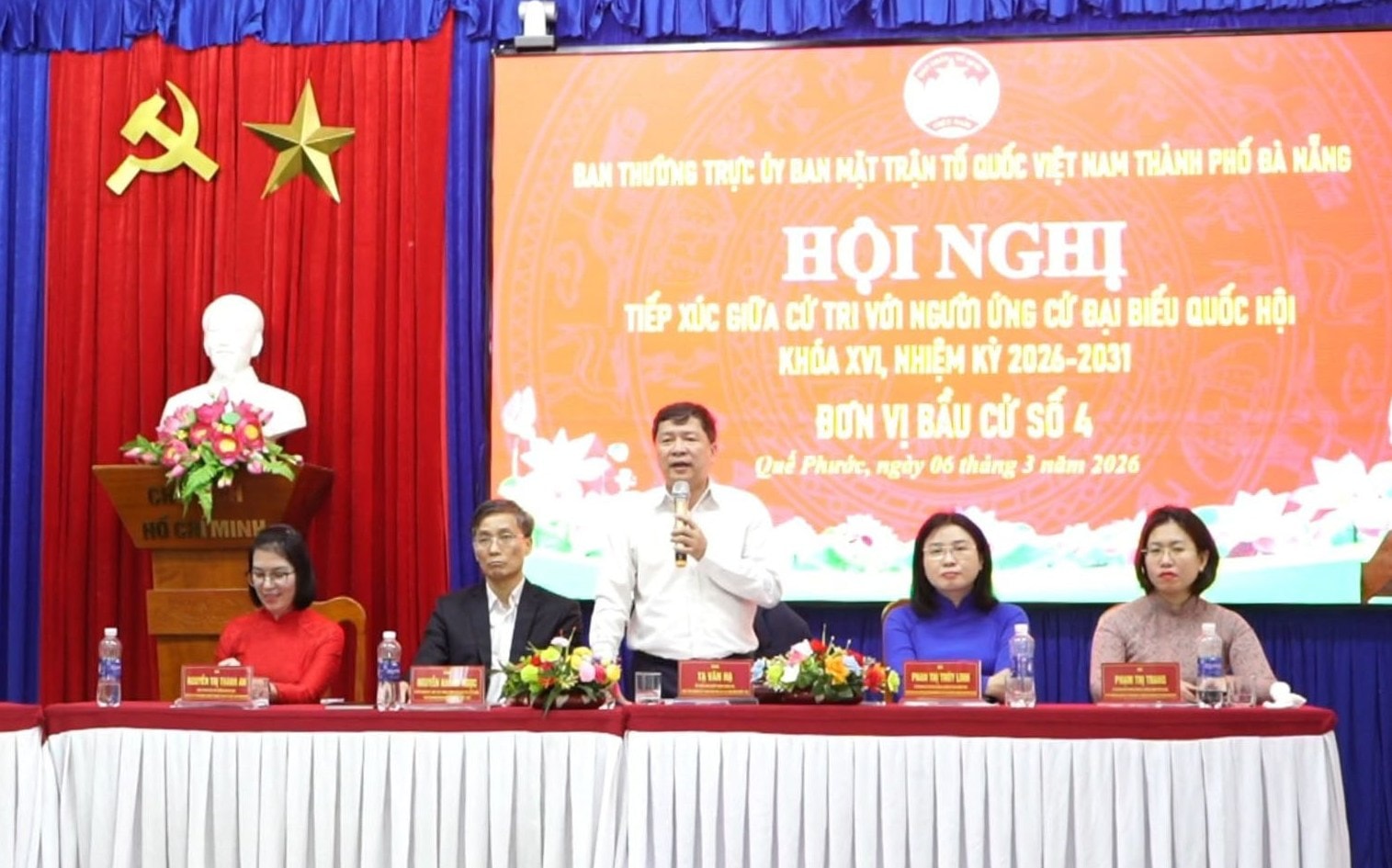 Ứng cử viên đại biểu Quốc hội khóa XVI, Đơn vị bầu cử số 4 tiếp xúc cử tri, vận động bầu cử tại các xã Quế Phước, Nông Sơn