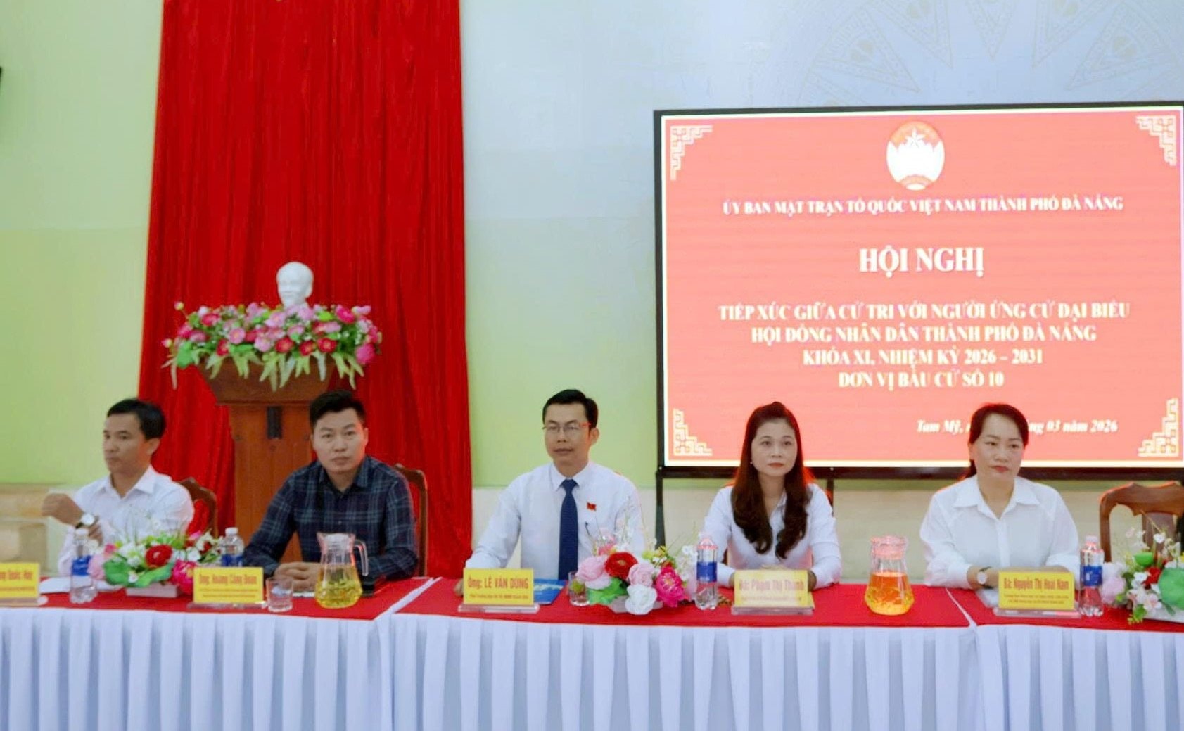 Ứng cử viên đại biểu HĐND thành phố Đà Nẵng, Đơn vị bầu cử số 10 tiếp xúc cử tri xã Tam Mỹ