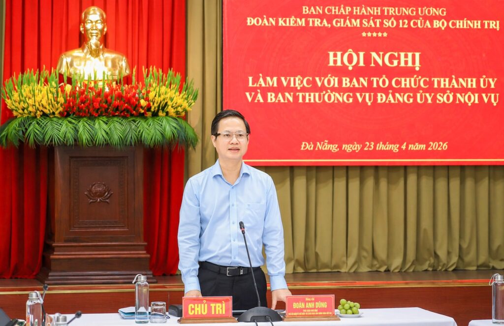 Doan giam sat 12 lam viec voi So Noi vu Ban to chuc thanh uy 1776998624
