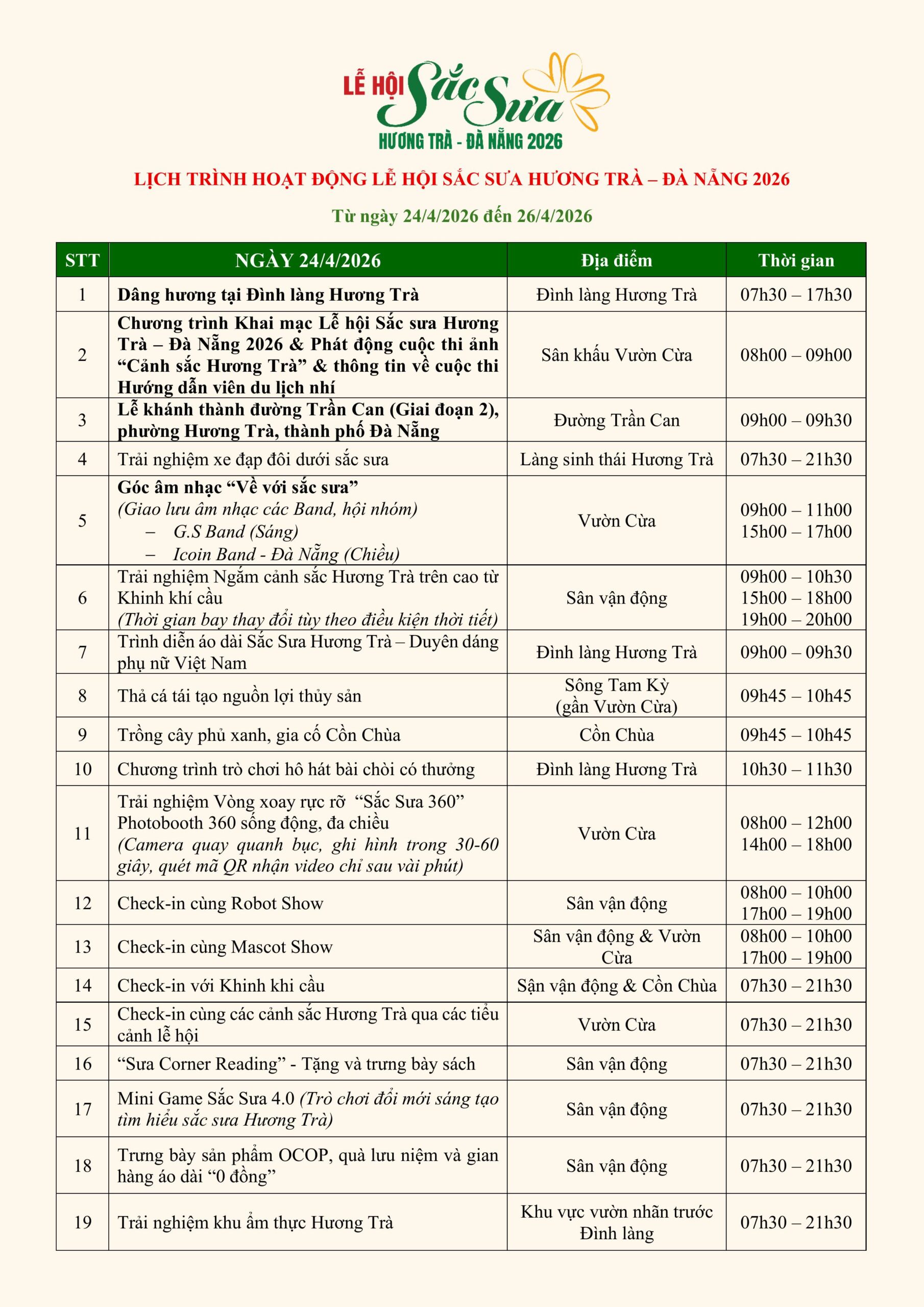 Final 18.4 Lich trinh Le hoi Sac Sua Huong Tra Da Nang 2026 hinh anh 0 scaled 1776671361
