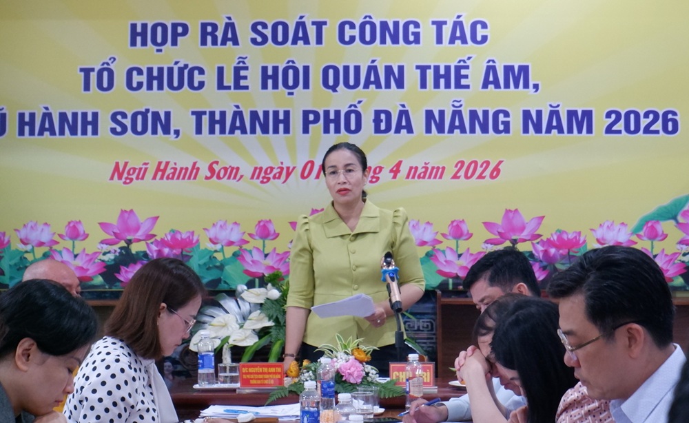 Rà soát công tác tổ chức Lễ hội Quán Thế Âm – Ngũ Hành Sơn năm 2026