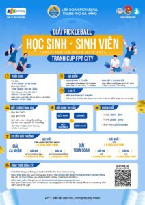 Giai Pickleball hoc sinh, sinh vien Da Nang