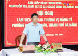 Doan giam sat 221 lam viec voi UBND phuong Ngu Hanh Son