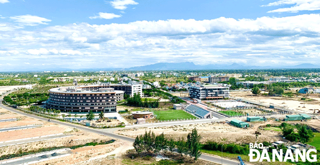 a view from fpt danang urban area