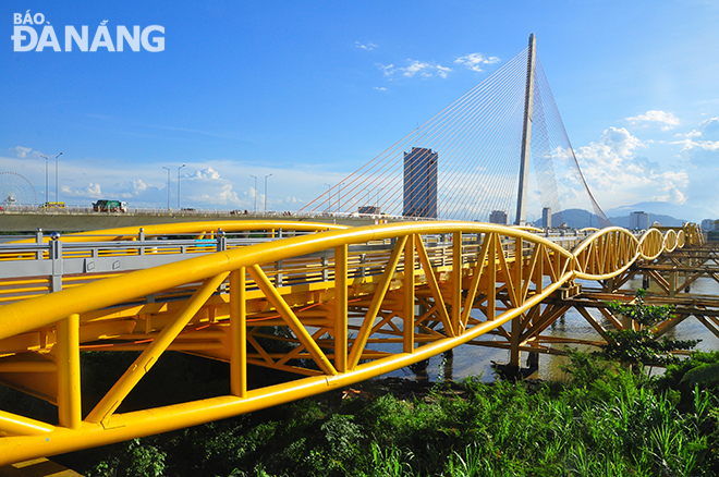 a view of the already renovated nguyen van troi bridge