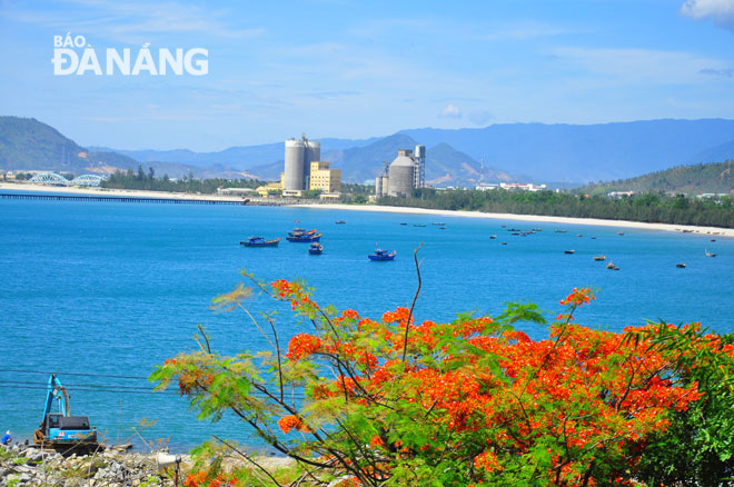 a view of the planned area earmarked for the lien chieu port project
