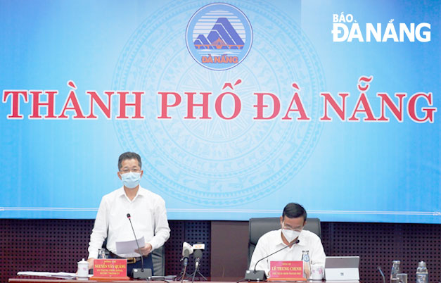 addressed a meeting
