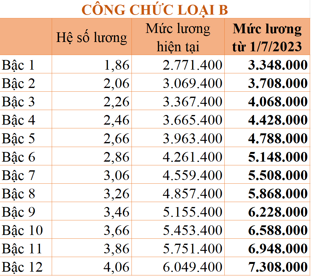 cong chuc loai b