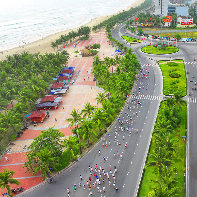 cuoc thi marathon quoc te da nang 2025 dien ra tu 21 23 03 2025