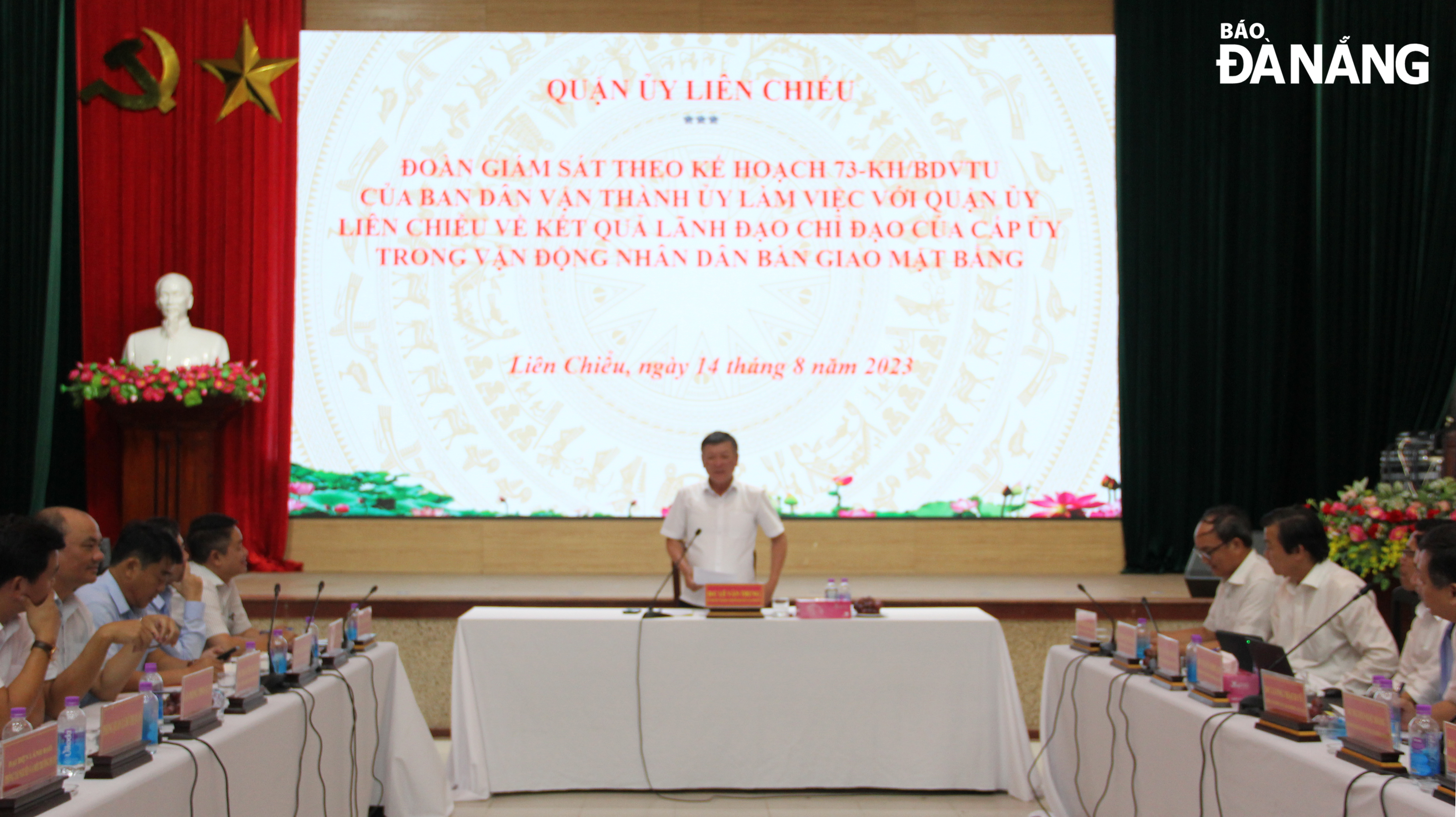 doan giam sat lam viec voi quan uy lien chieu