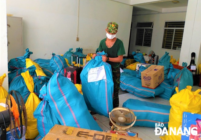 doing the cleanups to make room for the opening of the field hospital