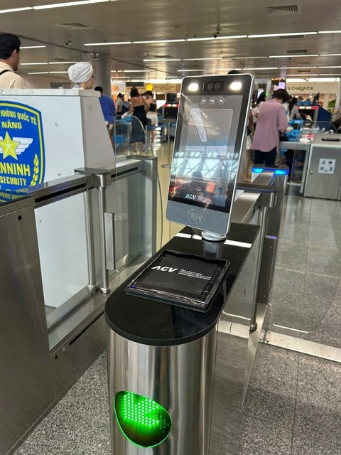 face id system at da nang airport