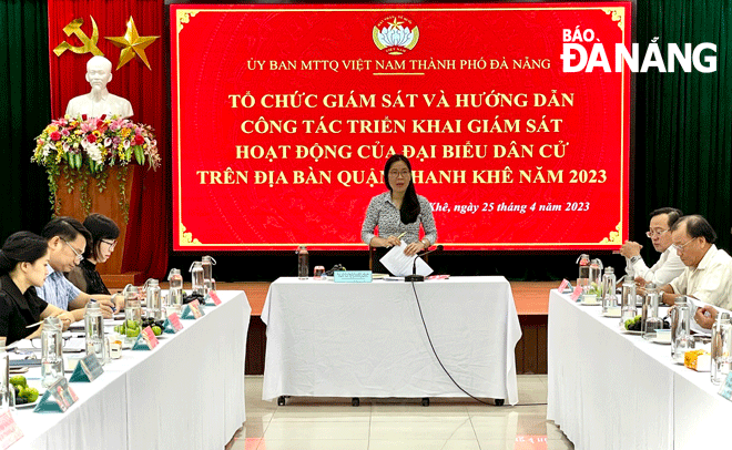 giam sat hoat dong cua dai bieu dan cu tai quan thanh khe