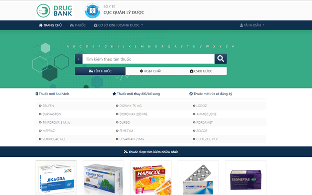 giao di e1 bb 87n trang web drugbank vn