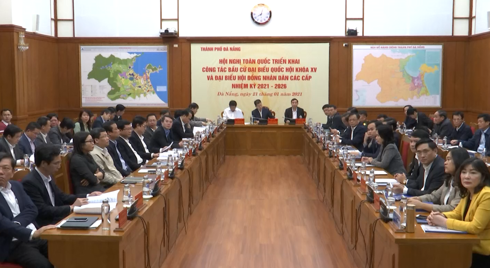 hn trien khai cong tac bau cu