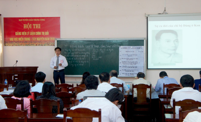 hoi thi giang vien chinh tri