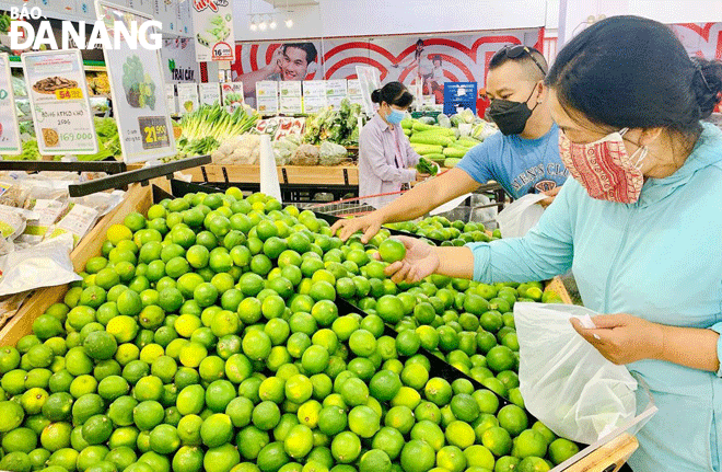 hopping inside the go 21 supermarket in thanh khe district