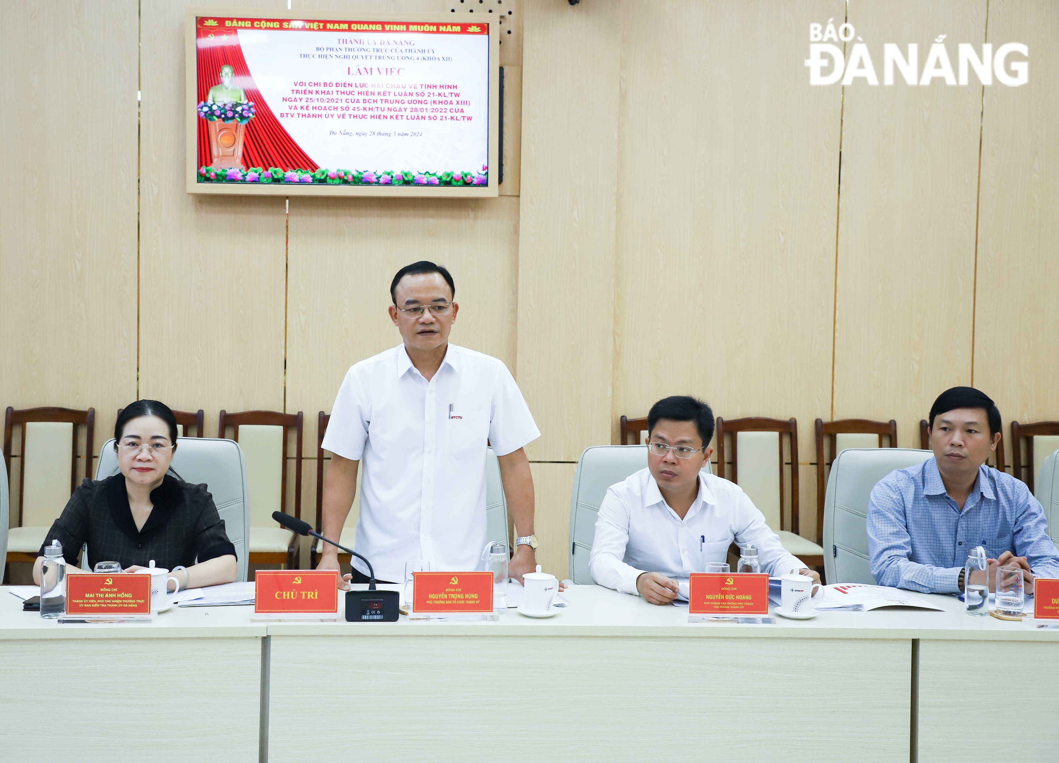 lam viec voi chi bo dien luc hai chau 2c son tra