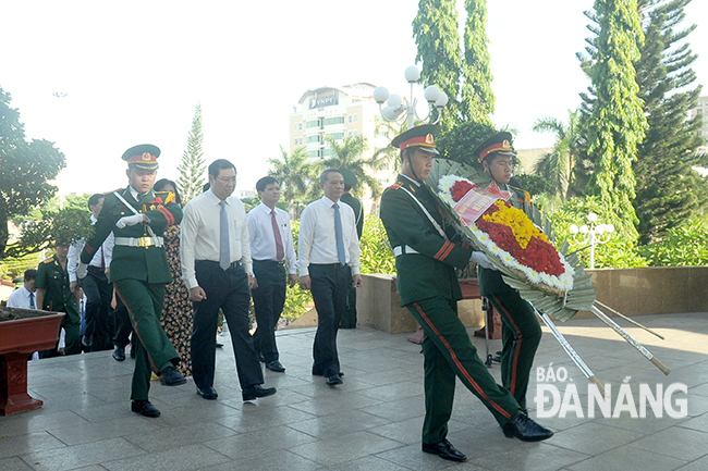 laying wreaths