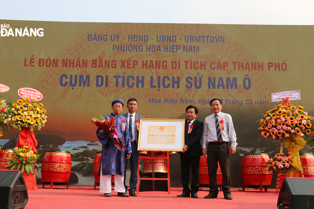 nam o historical relic cluster receives certificate