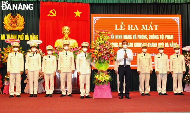 presenting flowers for congratulations