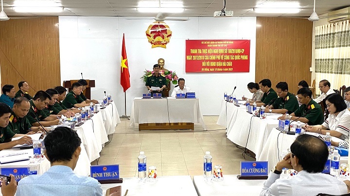 thanh tra cong tac quoc phong tai quan hai chau