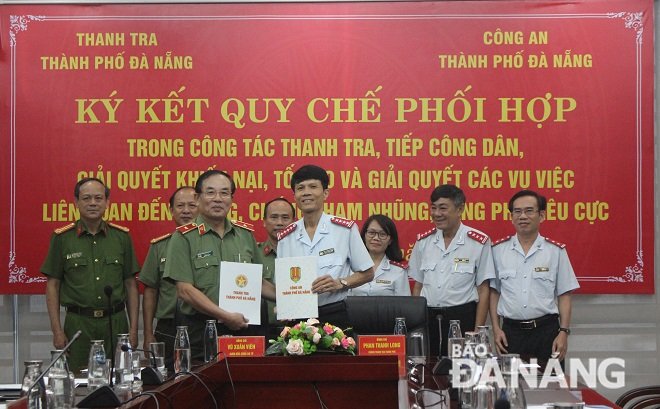 thanh tra va cong an tp ky ket quy che phoi hop