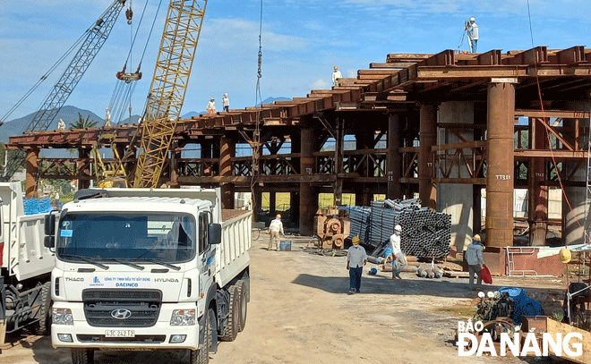 the construction site at the western ring road no 2 project