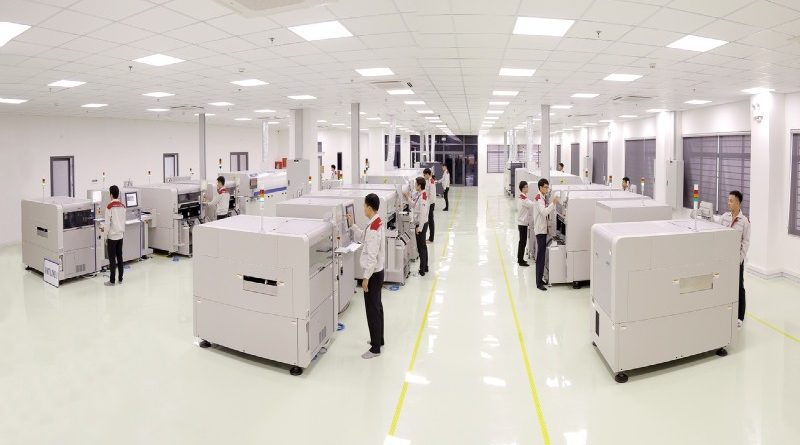 the inside of the smt assembly and manufacturing plant