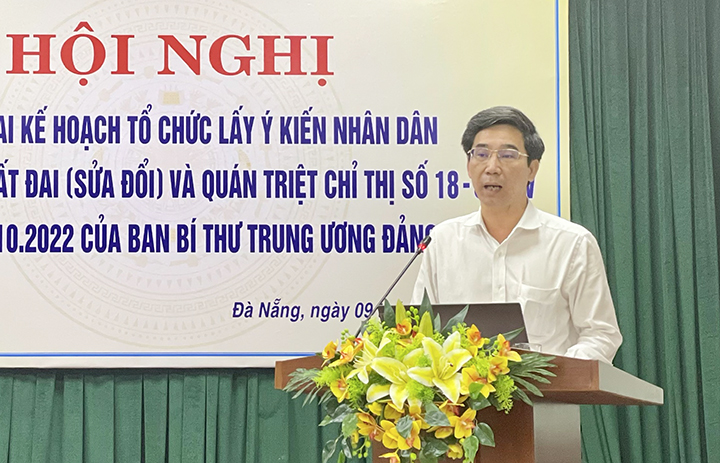 trien khai ke hoach lay y kien du thao luat dat dai 1