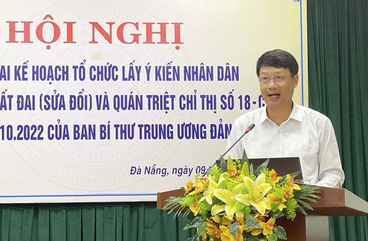 trien khai ke hoach lay y kien du thao luat dat dai 2