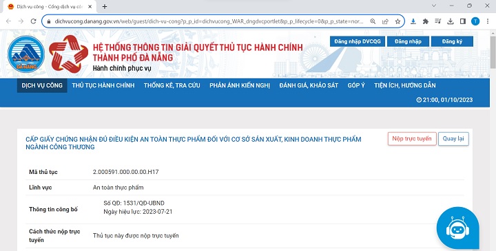 tthc ban an toan thuc pham